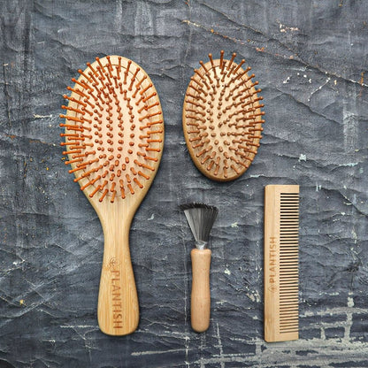 All-in-one Bamboo Hair Brush Set