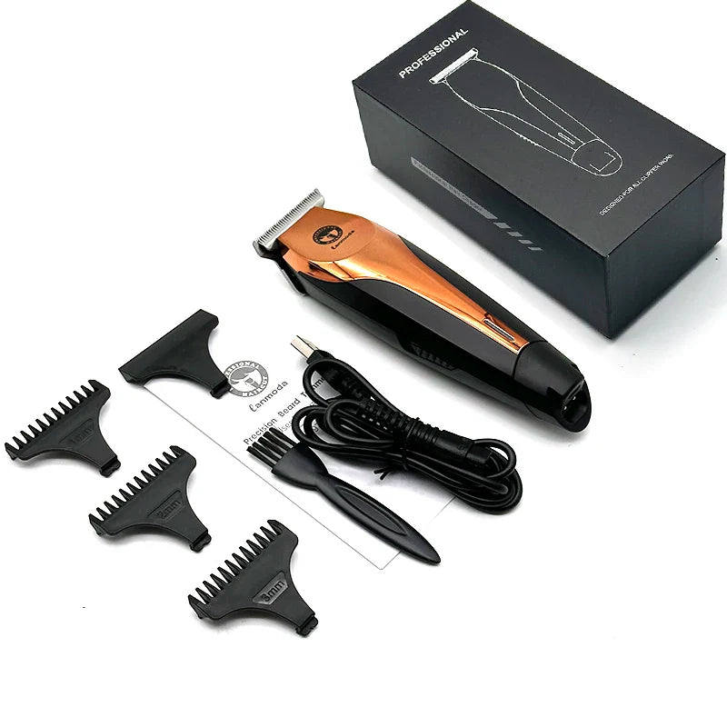 NNEOBA 0mm Zero-Gapped Cordless Hair Trimmer Precision Carving Clipper Brown