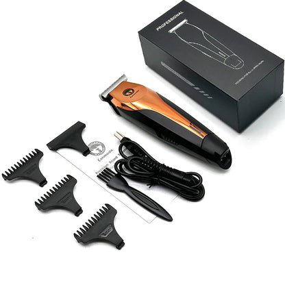 NNEOBA 0mm Zero-Gapped Cordless Hair Trimmer Precision Carving Clipper Brown