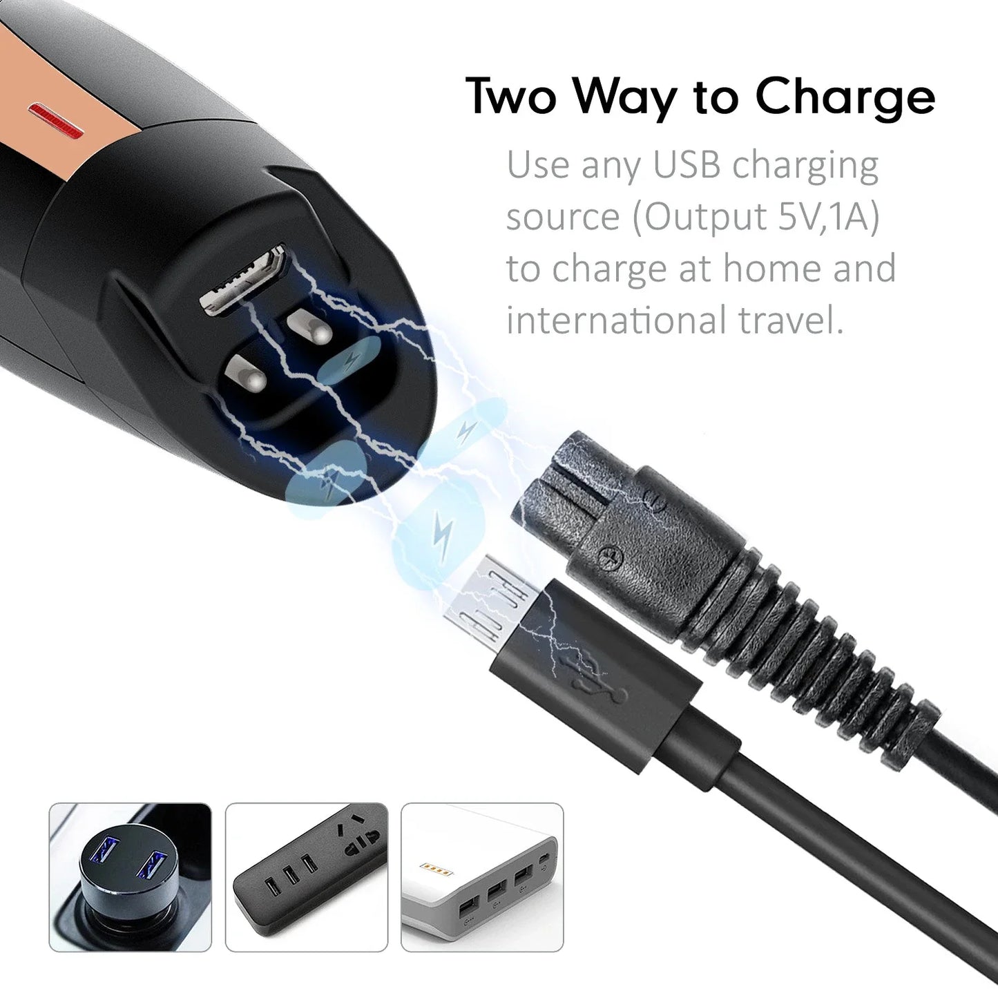 NNEOBA 0mm Zero-Gapped Cordless Hair Trimmer Precision Carving Clipper Brown