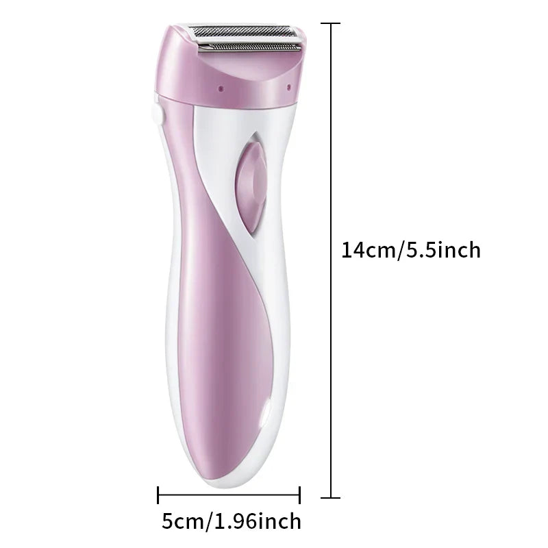 USB Rechargeable Women’s Electric Razor Full-Body Hair Removal  Pink